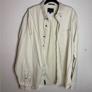 Lucky Brand Cream Saturday Stretch Shirt
